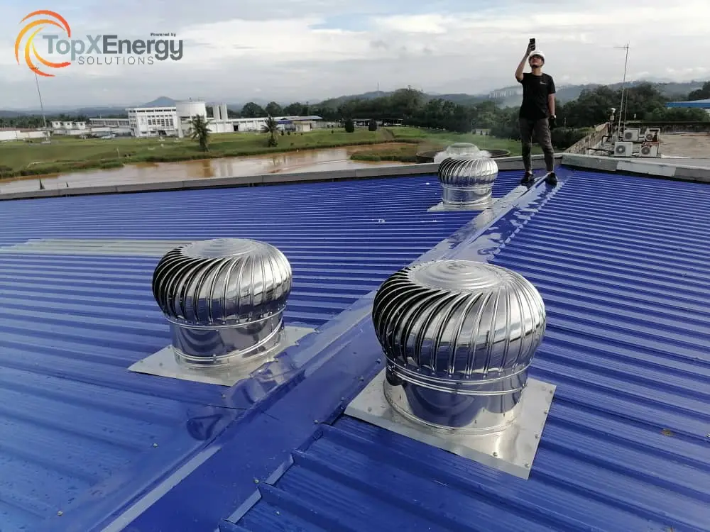 Commercial & Residential Wind Turbine Ventilator Installation