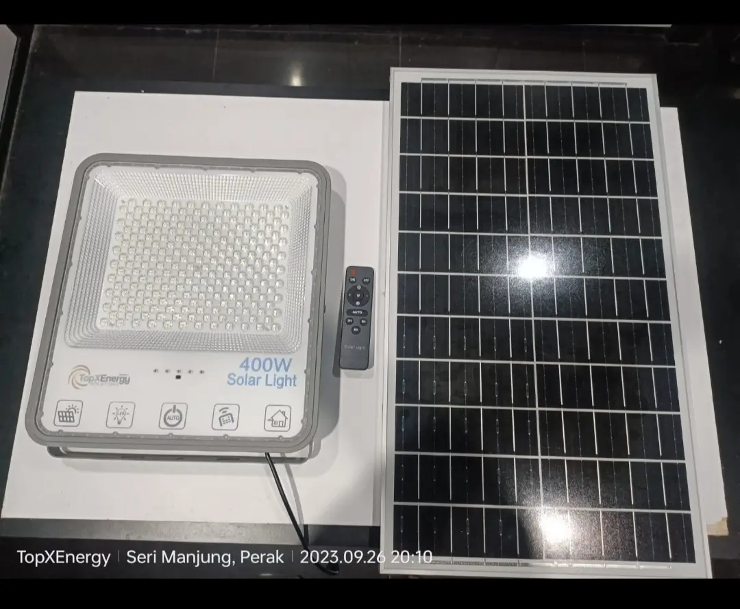 TopXEnergy 400W Solar LED Flood Light 2